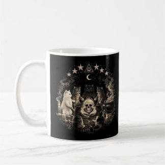Mug Rituel de chat gothique sorcier Soutenez votre cov