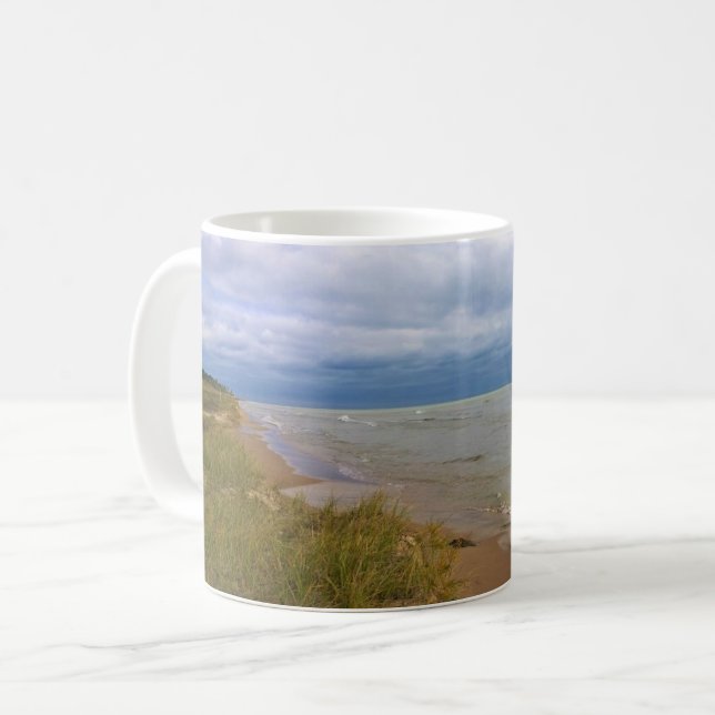 Mug Rive du lac Michigan, Sheyboygan, WI (Devant gauche)