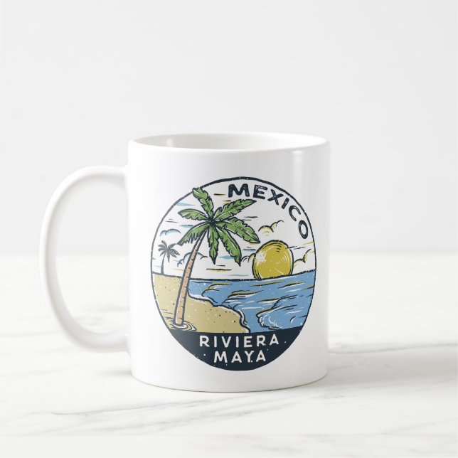Mug Riviera Maya Mexique Vintage (Gauche)