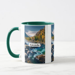 Mug Rivière et Montagnes Photo Pittoresque