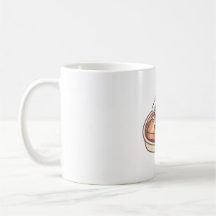 Mug Riz à sushi drôle se rafraîchissant sur un flotteu
