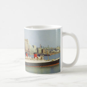 Mug RMS Queen Mary naviguant les années 1950 de New