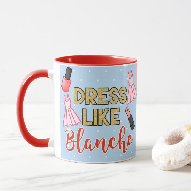 Mug Robe Comme Blanche Les Golden Girls (Avec donut)