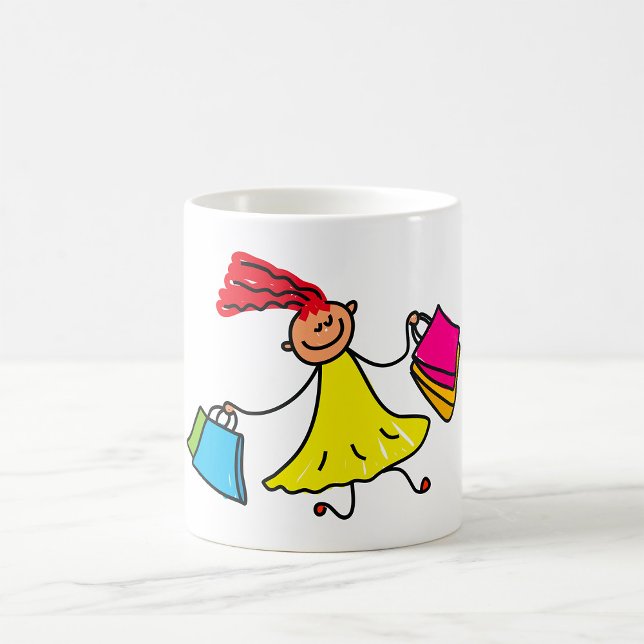 Mug Robe Jaune Bonne Fille Shopping (Créateur téléchargé)