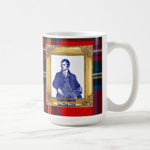 Mug Robert Burns Supper Royal Stewart Plaid Jan 25