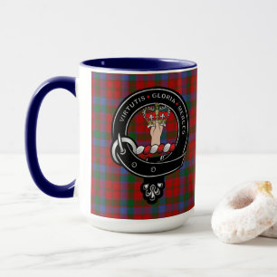 Mug Robertson Clan Badge & Tartan