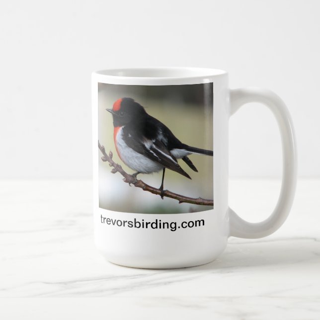Mug Robin couvert par rouge (Droite)