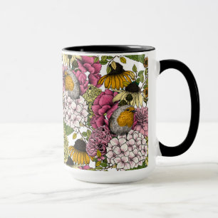 Mug Robins dans le jardin