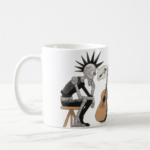 Mug Robot de musique confus