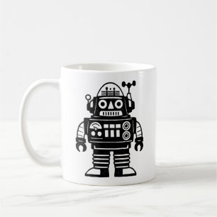 Mug Robot Inspiré du Milieu du Siècle Rétro