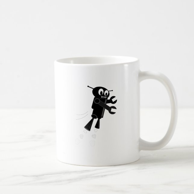Mug Robot volant noir (Droite)