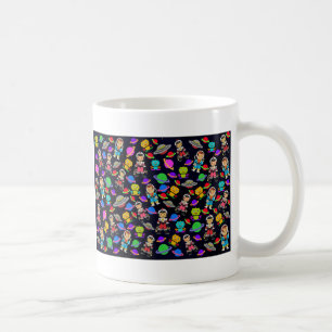 Mug Robots rétro-enfants et astronautes