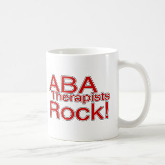 Mug Roche de thérapeutes d'aba (rouge)