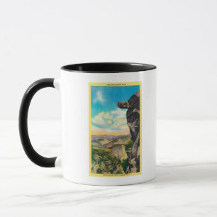 Mug Roche surplombante au glacier PointYosemite, CA