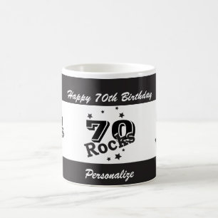 Mug Roches d'anniversaire d'âge et de nom de