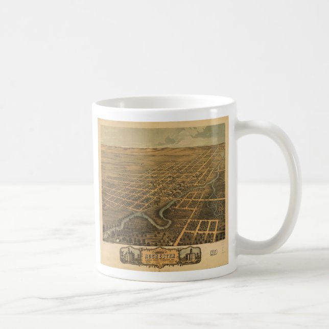 Mug Rochester Olmsted Comté Minnesota (1869) (Droite)