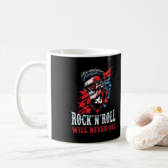 Mug Rock and Roll ne mourra jamais (Avec donut)