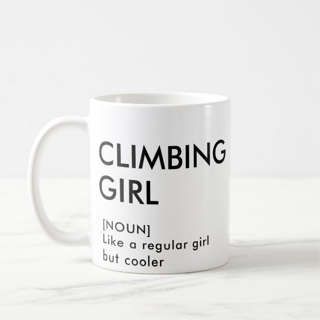 Mug Rock Escalade fille cadeau tendance pour elle (Gauche)