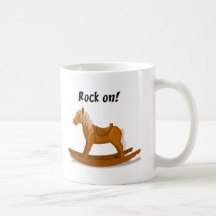 Mug Rock On Rocking Horse Cute Kids Cartoon