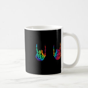 Mug Rock Star Rock Skeleton Hands Rocker Halloween