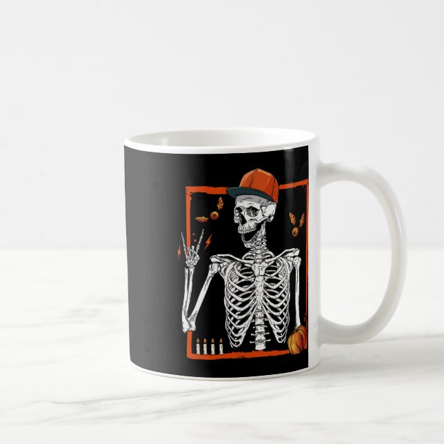 Mug Rocker Skeleton Rocher À La Main Sur Costume Amusa (Droite)