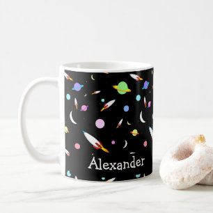 Mug Rockets personnalisées Planètes Lunes Stars Espa