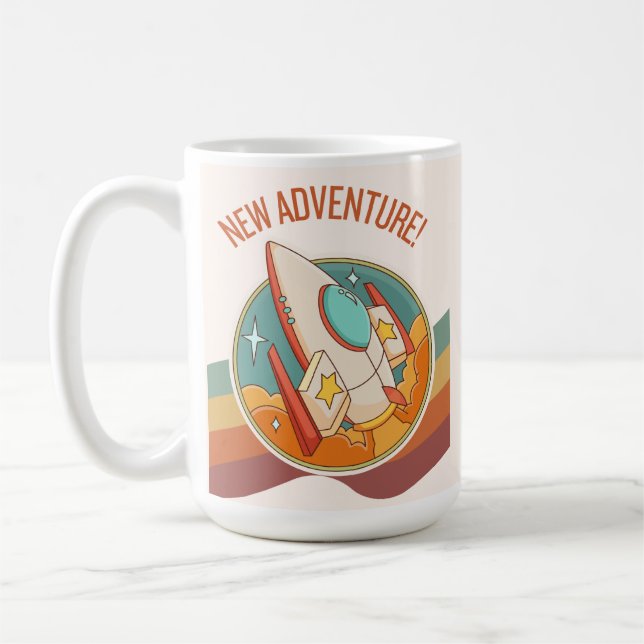 Mug rocketship nouvelle aventure (Gauche)