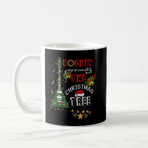 Mug Rockin Autour De La Guitare De Noël Arbre Santa Ha
