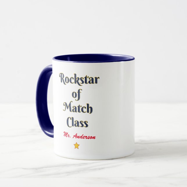 Mug Rockstar de la classe de match (Devant gauche)