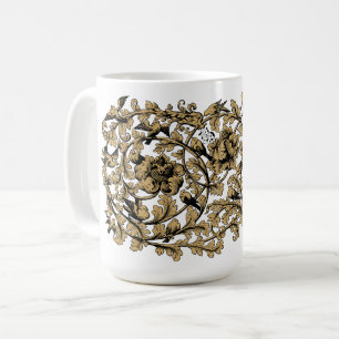 Mug Rococo Vin et oiseaux Baroque du XVIIIe siècle Mot