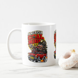 MUG ROD HOT AMÉRICAIN DE MINIER DE CHARBON