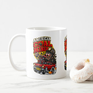 MUG ROD HOT AMÉRICAIN DE MINIER DE CHARBON