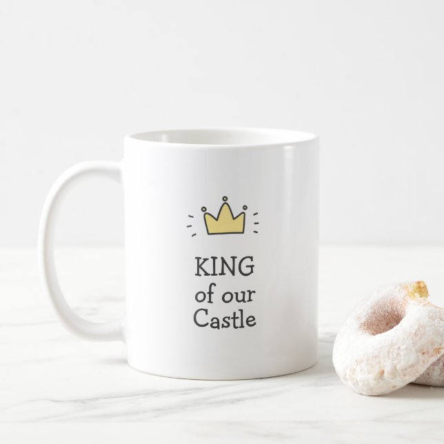 Mug ROI de notre Fête des pères Castle Cute / Papa (Avec donut)