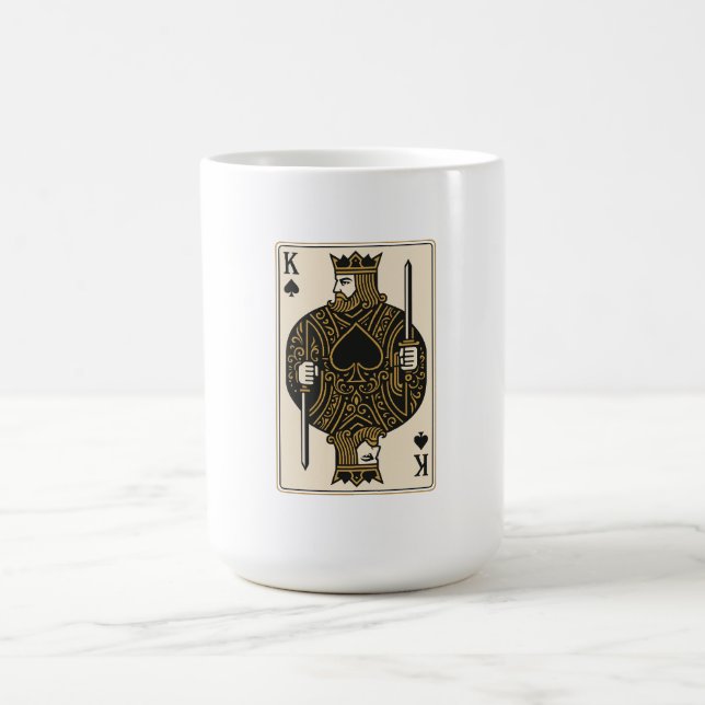 Mug Roi de pique — Regal Black & Gold (Centre)