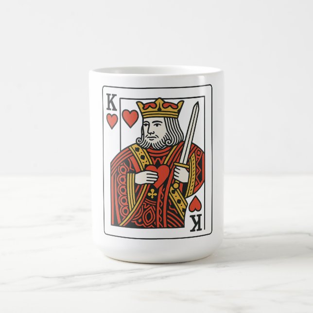 Mug Roi des Coeurs — Regal Red & Gold (Centre)