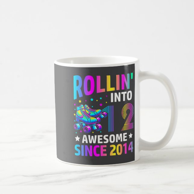 Mug Rolling Into 12 Years Old Skates 12th Birthday Gir (Droite)