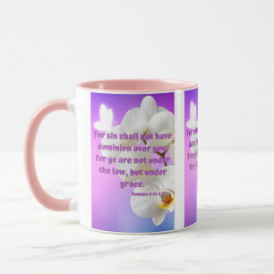 Mug Romains 6:14 KJV Bible Écriture Pic Deux Tons