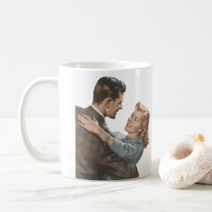Mug Romance d'amour vintage des jeunes mariés, dansons