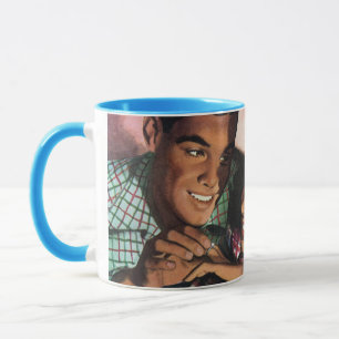 Mug Romance Vintage, Amoureux du Lycée
