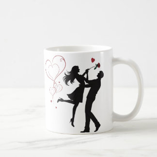 Mug Romantic Couple Silhouette Love – Heart Valentine