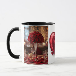 Mug Romantic Red Rose love Valentine Hot Drink Coffee