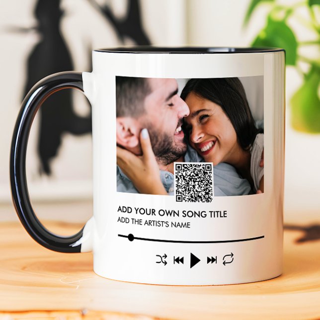 Mug Romantic Song Title & Artist Music Player (Créateur téléchargé)