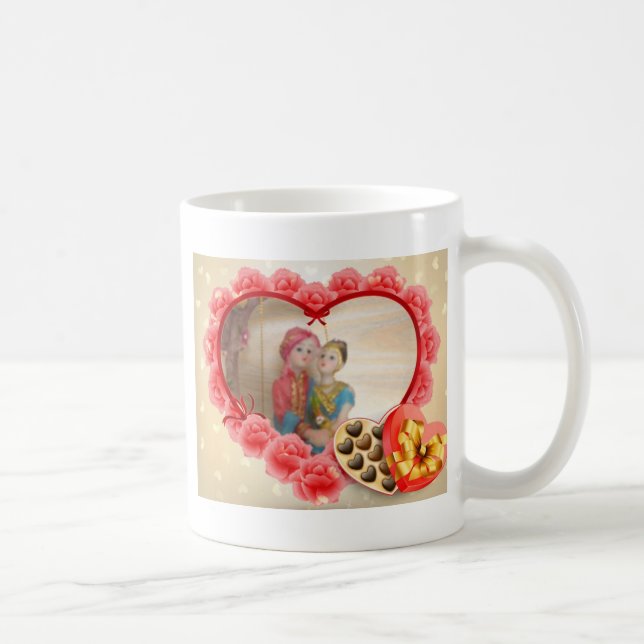 Mug Romantique Amour Coeur Art Imprimer (Droite)