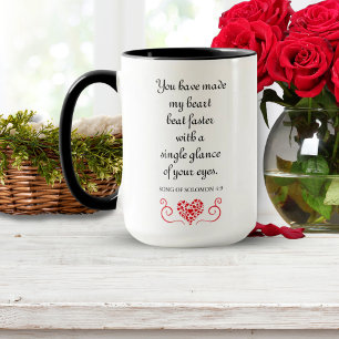 Mug 💌 romantique Bible Verse Chanson de Salomon Citat