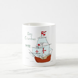 Mug Romantique Columbus Day Cute