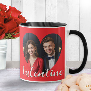 Mug Romantique Moderne Cute Valentine Coeurs Personnal