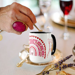 Mug Romantique Rainbow Valentines balayer amoureux