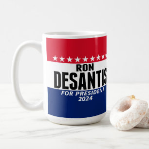 Mug Ron Desantis 2024 classique bleu rouge pour présid