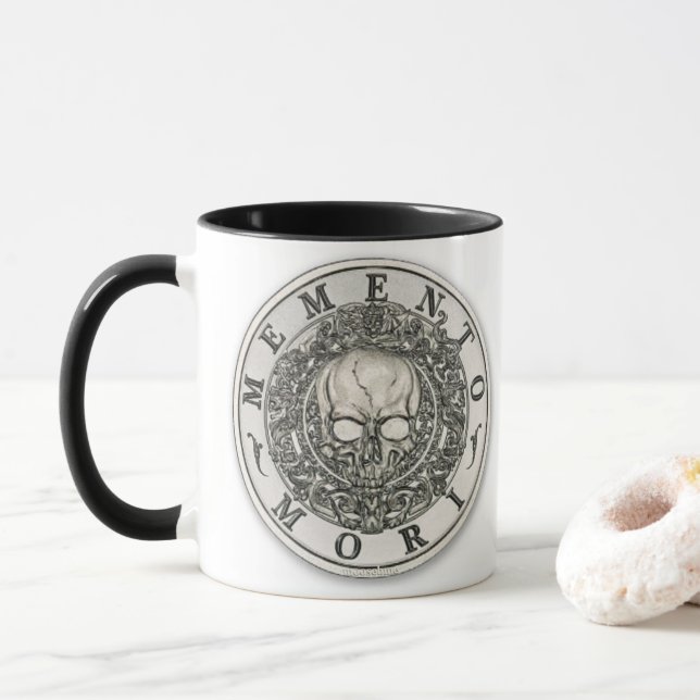 Mug Rond argenté de Mori Carpe Diem de souvenir (Avec donut)