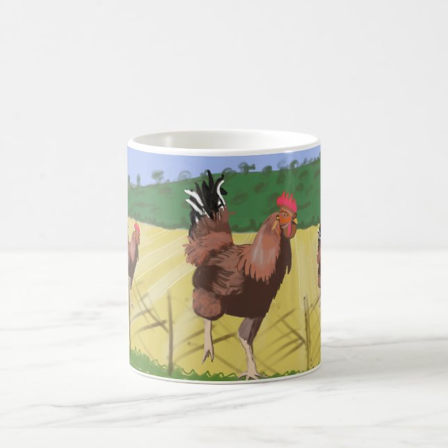 Mug Rooster à la campagne (Centre)